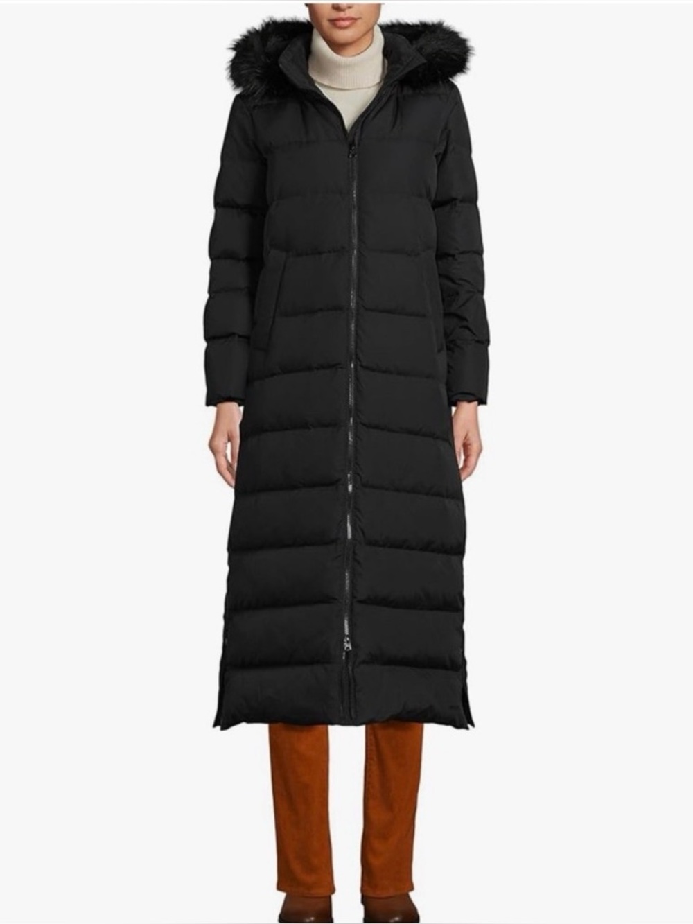 Lands End Women’s Maxi Down Coat size Medium